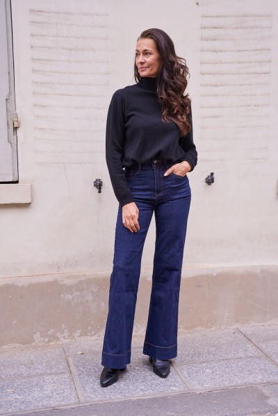 Eugenie flare jeans with cuffs