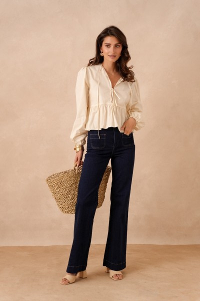 Elena flare jeans with...